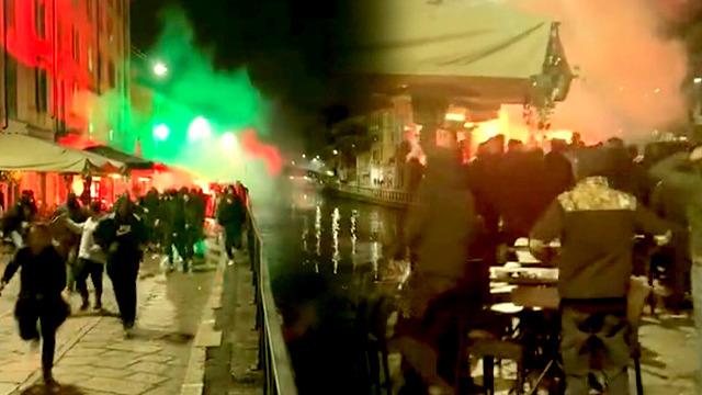 İtalya'da olay çıktı! Milan ve PSG taraftarları birbirine girdi, 1'i ağır 3 kişi yaralandı