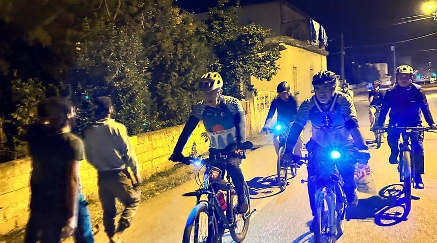 Hatay'da Lösemili Çocuklar Haftası dolayısıyla bisiklet turu düzenlendi