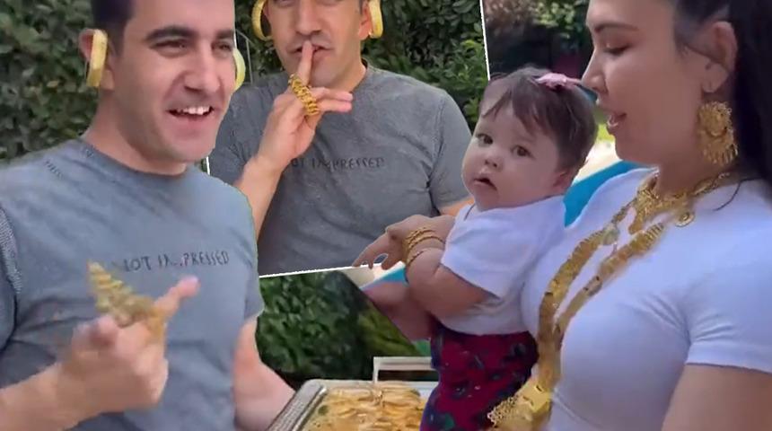 Dilan Polat bitti onlar başladı! Sosyal medya şimdi de Tayyar &Ouml;z ve &Ouml;zlem &Ouml;z&rsquo;&uuml; konuşuyor! Bir tepsi dolusu altını beğenmedi, 1 ton altın i&ccedil;in s&ouml;z aldı&hellip;