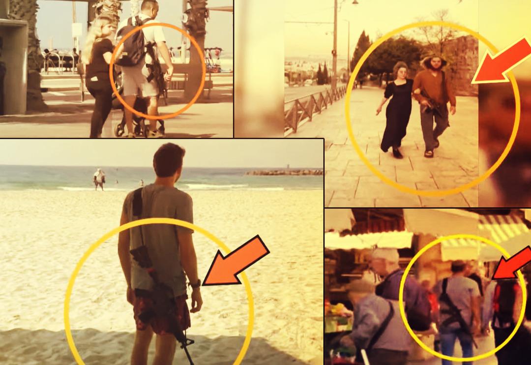 İsrailli siviller silahlanıyor! 120 bin kişi başvurdu... Plajda, sokakta, her yerde uzun namlulu silahlarla geziyorlar