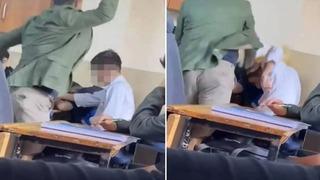 Dayakçı öğretmeni hastanelik ettiler! 'Hocam' dedikçe vurmuş, görüntüler gündem olmuştu