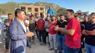 Bodrum Belediye Başkanı Aras, kaçak yapı alanlarını inceledi