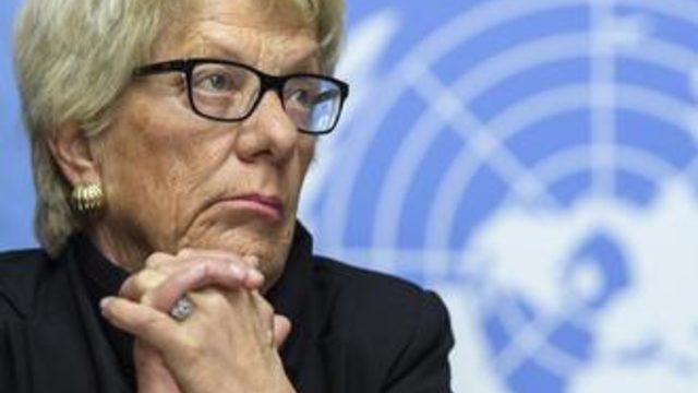 Del Ponte Suriye Araştırma Komisyonu üyeliğini bırakıyor