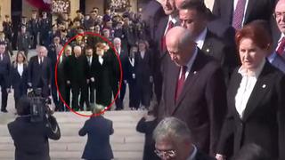 Ankara kulislerini hareketlendirecek görüntü! Akşener ile Bahçeli aynı karede! Özgür Özel: Meral Hanım'la merhabalaşamadık…