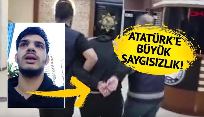 Atatürk’e büyük saygısızlık sonrası ters kelepçeyle gözaltına alındı! Camide imam dua edince hakaret etmişti… Sosyal medyada tepki çeken görüntüler