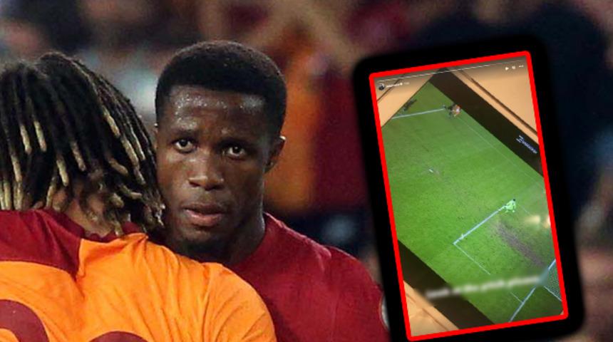Wilfried Zaha'nın eşi, maç esnasında paylaştı! Hatayspor - Galatasaray maçındaki o görüntü tepki çekti...