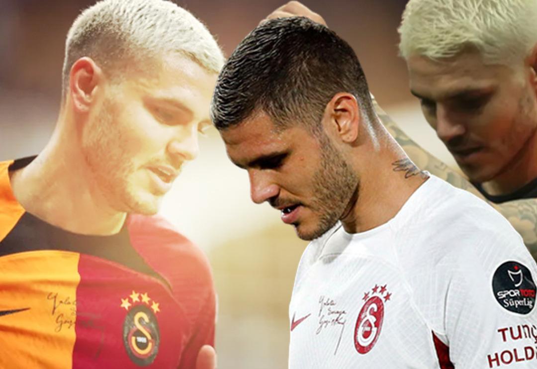 Hatayspor ma&ccedil;ında karşı karşıya ka&ccedil;ırdığı gol sonrası Galatasaray taraftarından Icardi tepkisi! 