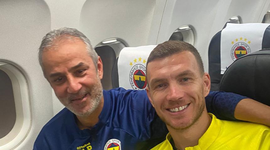 Fenerbahçe, maç sonunda paylaştı! 'Tavır yaptığı' iddia edilen Edin Dzeko ile İsmail Kartal yan yana geldi