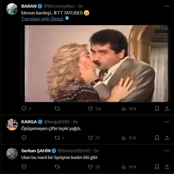 Belediye otobüsünde öpüşme sosyal medyanın diline düştü! "Resmen vakumlamış" G1