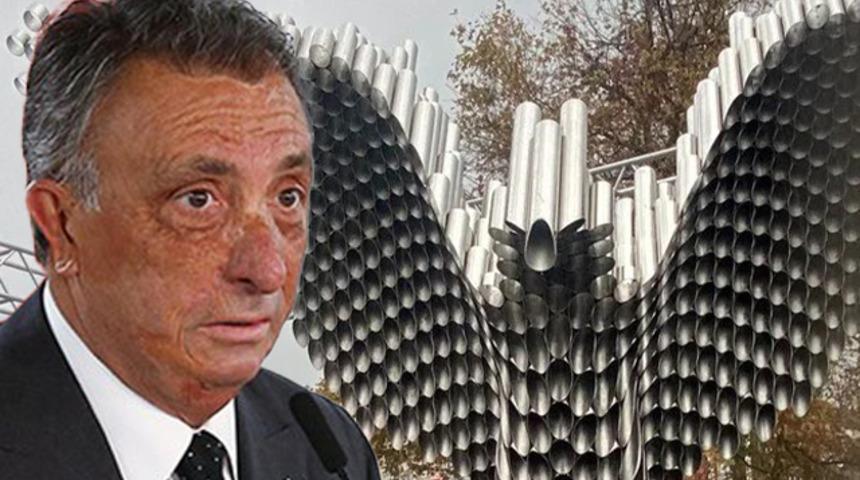 Beşiktaş'ın dev Kartal Heykeli sosyal medyada çok konuşuldu! Taraftarlar ikiye bölündü