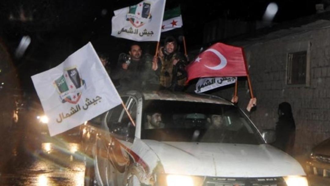 T&uuml;rk Bayrakları ile geldiler! Azez'e &Ouml;SO takviyesi!