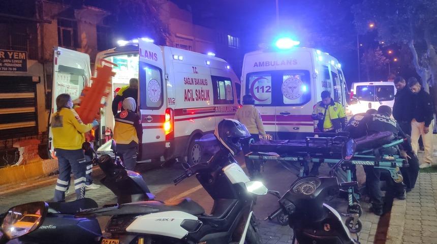 Aydın'da iki motosikletin çarpışması sonucu 3 kişi yaralandı