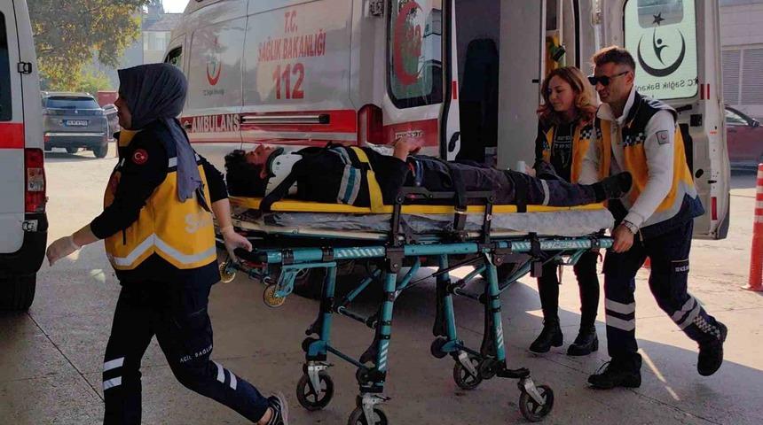 Dere yatağına devrildi: 1 yaralı