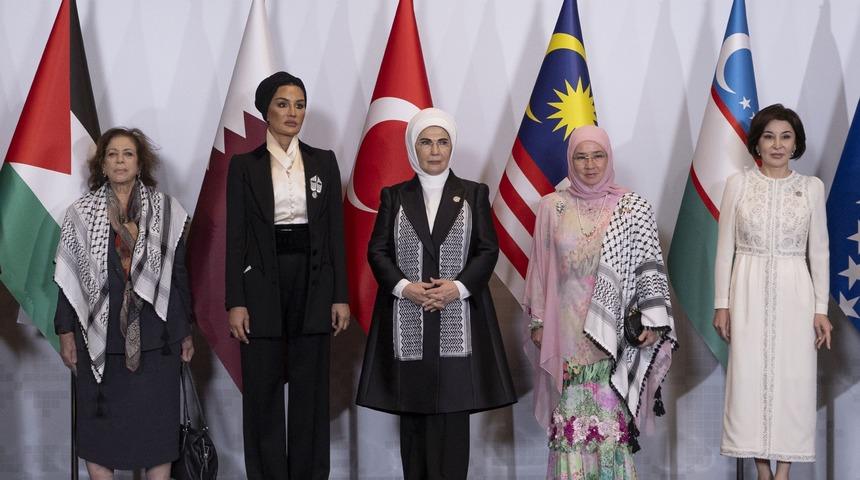 Dünya liderlerinin eşleri Emine Erdoğan öncülüğünde harekete geçti! "İsrail gasbettiği toprakları geri vermeli" 