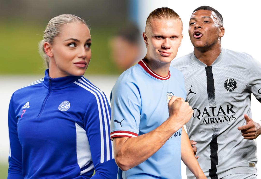 Kadın futbolunun yıldızı Ana Markovic'ten Halaand ve Mbappe'ye &ccedil;ağrı!