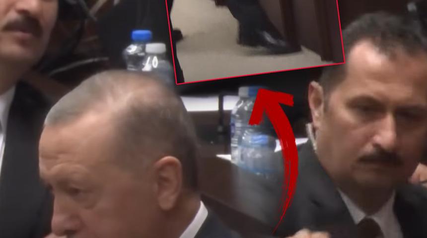 Erdoğan'ın konuşması sırasında dikkat çeken an! Koruması jet hızıyla etkisiz hale getirdi
