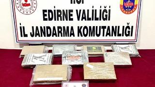 Edirne'de bir tırda 10 kilogram kokain ele geçirildi