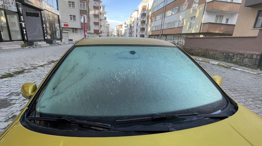Erzurum, Kars ve Ardahan'da soğuk hava etkili oldu