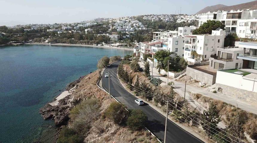 Bodrum’da 9 kilometre sıcak asfalt yapıldı