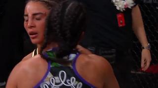 Survivor Sabriye Şengül’den tepki çeken hareket! Ringde zor anlar yaşadı, ikinci raundda pes etti