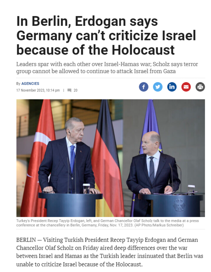 Erdoğan'ın Almanya sözleri dünya basınında! Alman basının bu manşeti Scholz'u kızdıracak... "Havuç-sopa oyunu" vurgusu dikkat çekti G3