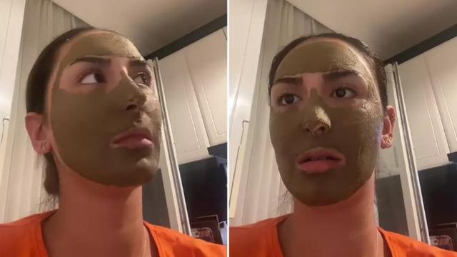 Yüzüne kil maskesi yerine kına sürdü! O anları sosyal medyadan paylaşınca viral oldu... Kurgu olduğuna yemin edebilirim