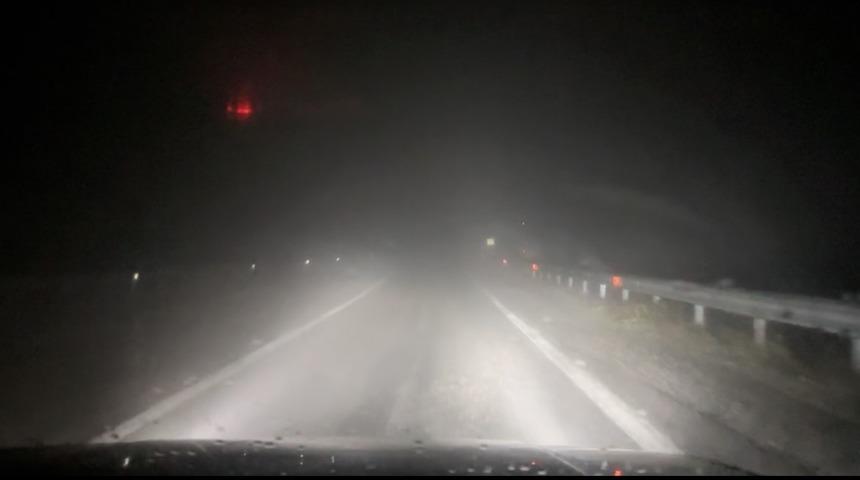 Devrek-Ereğli yolunda yoğun sis etkili oldu