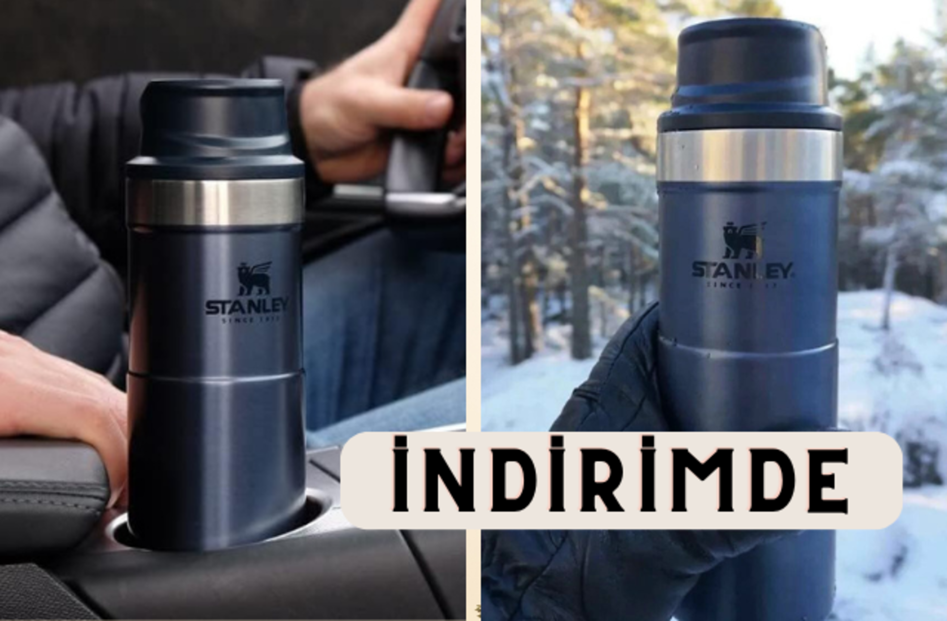 Bir kez kullanan vazgeçemiyor! Kışınızı güzelleştirecek Stanley termos indirimde