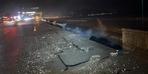 Şiddetli dalgalar nedeniyle Karadeniz Sahil Yolu'nda çökme meydana geldi