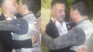 Damadı tebrik etmek istedi! Ortaya ilginç görüntüler çıktı... Sosyal medyada kısa sürede viral olmayı başardı