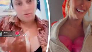 TikTok'Ta 'Laz kızı'nın göğüslerini açtığını gören ünlü fenomen durur mu... Canlandırması olay oldu