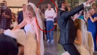 Gelin ve damadın cesur düğün dansına babası daha fazla dayanamadı! Ortamı terk edince sosyal medyada viral oldu