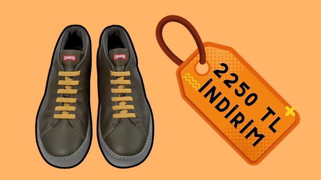 Hakiki deri Camper ayakkabıda Gülümseten Kasım'a özel büyük indirim