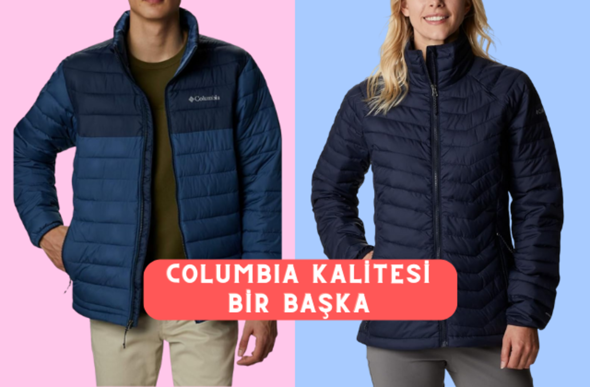 Dayanıklı, konforlu, işlevsel, rüzgar ve su geçirmez Columbia montlarda fırsat zamanı