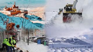 Doğu'ya kış geldi! Kar yağışı etkili oldu, bazı araçlar yollarda kaldı