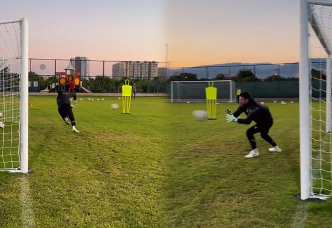 Hatayspor kalesine Volkan Demirel ge&ccedil;ti, o anlar sosyal medyada g&uuml;ndem oldu! ''Ligde &ccedil;ok rahat oynar''