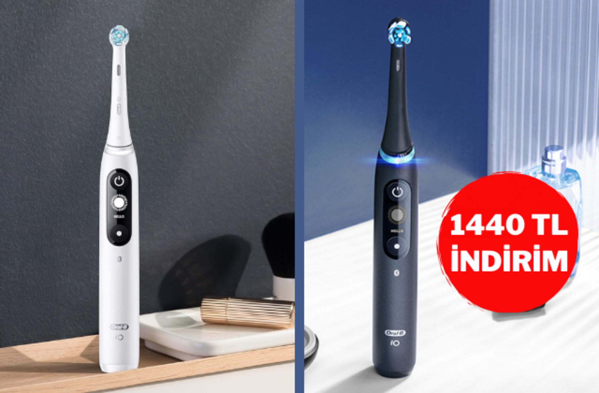 Hızlı ve etkili bir diş temizliği sunan Oral-B iO - 7 Şarjlı Diş Fırçası'nın fiyatı düştü