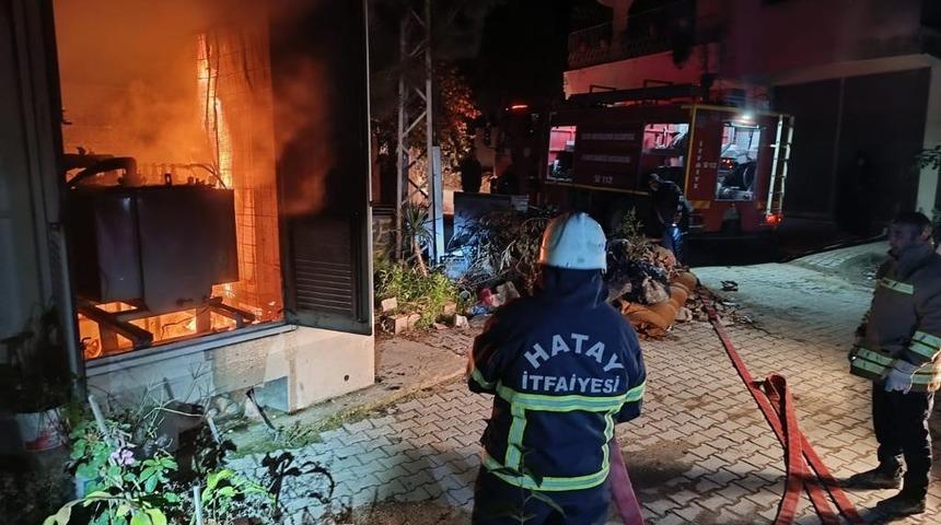 Hatay&rsquo;da trafo yangını &ccedil;ıktı