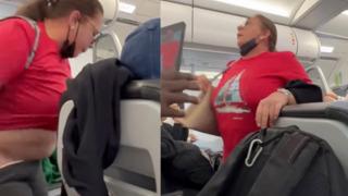Tuvalete gitmek isteyen yolcu uçağı birbirine kattı! Bir anda herkesin ortasında pantolonunu indirdi