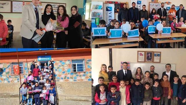 VEDAŞ’tan köy okullarına öğretmenler günü ziyareti
