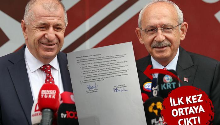 Ümit Özdağ sosyal medyadan paylaştı! Kılıçdaroğlu ile yapılan anlaşmanın ilk kez fotoğrafları ortaya çıktı