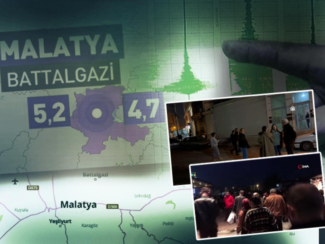 Son dakika: Malatya'da 3 dakika arayla iki deprem! 5.2 ve 4.7'lik sarsıntılar sonrası ilk g&ouml;r&uuml;nt&uuml;ler geldi, Adıyaman, Gaziantep, Şanlıurfa, Hatay ve &ccedil;evre illerde de hissedildi