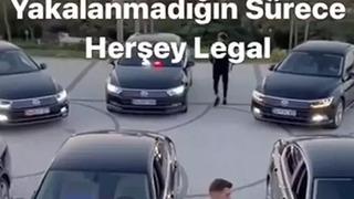 'Yakalanmadığın sürece her şey legal' diyen trafik magandaları yakalandı!