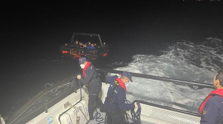 Bodrum açıklarında 56 düzensiz göçmen kurtarıldı