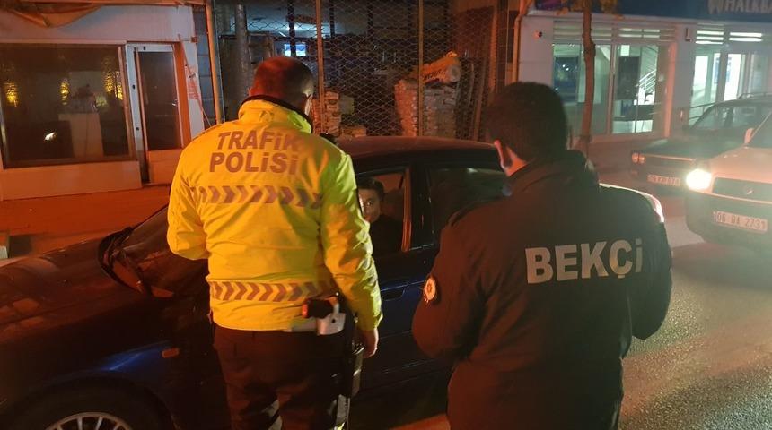 Alaca’da polisten şok denetim