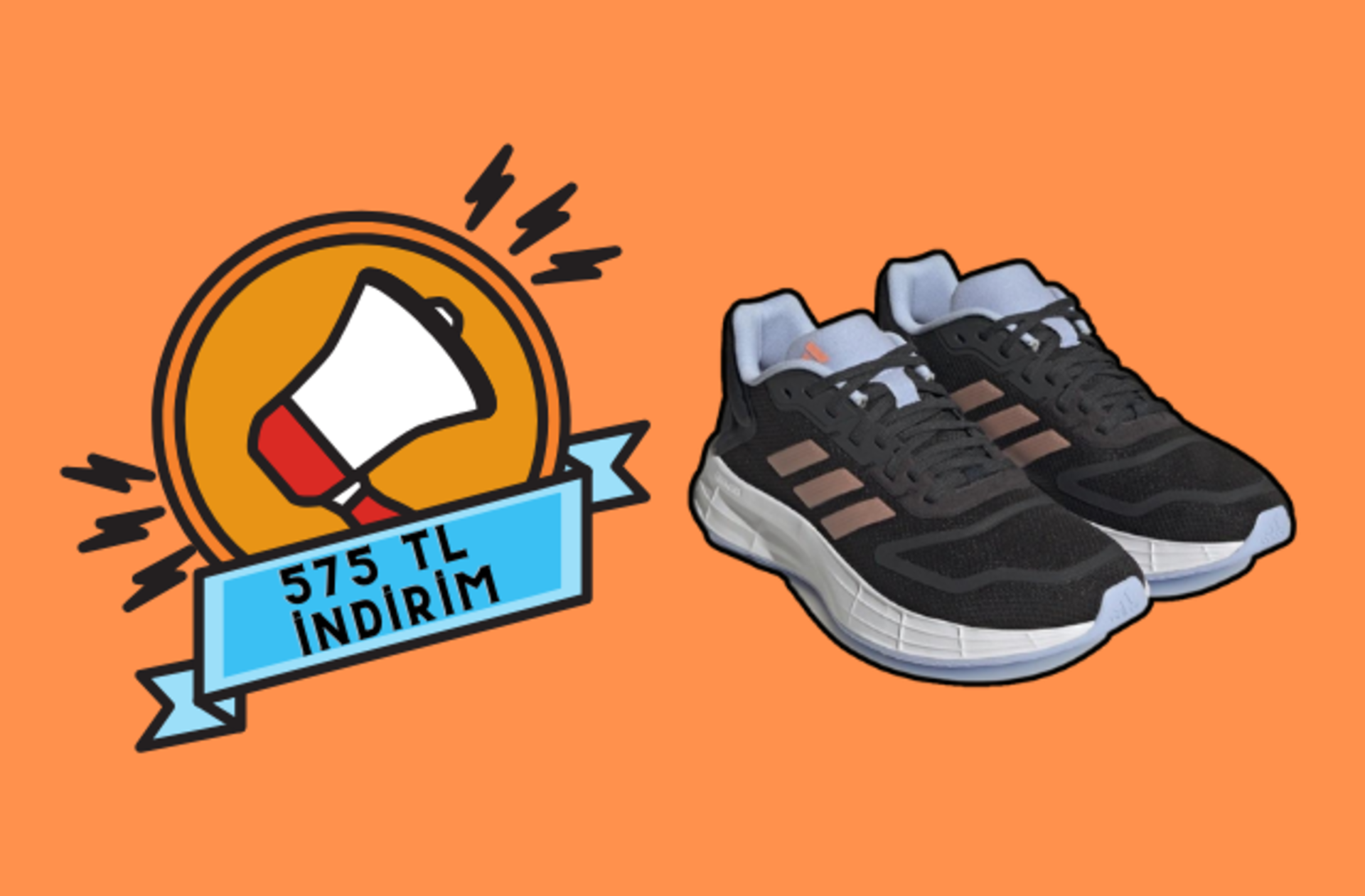 Fiyatı 1023 TL'ye düştü! Hafif ve esnek yapısıyla öne çıkan Adidas ayakkabı indirime girdi