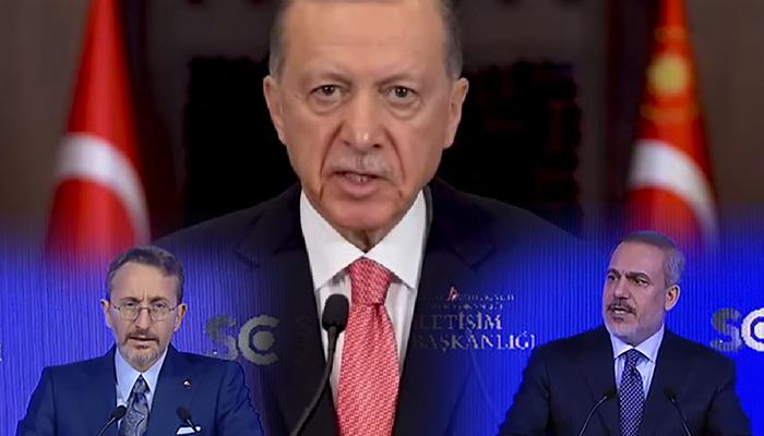 Erdoğan İsrail’in katlettiği gazetecilere dikkat çekti! Uluslararası İletişim Zirvesi’nde önemli mesajlar: ‘Çok kötü bir sınav veriyorlar’