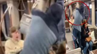 Belçikalı YouTuber'dan şoke eden hareket! Metroyu birbirine kattı... Yolcunun üzerine köpek pisliği dolu kovayı boşalttı