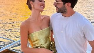 Hakan Sabancı sevgilisi Hande Erçel'in doğum gününü böyle kutladı! Romantik poz sosyal medyayı salladı