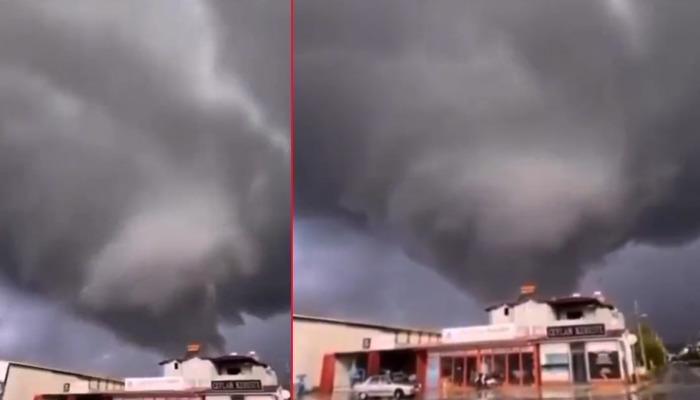 SON DAKİKA | Sosyal medya Muğla’daki görüntüyü konuşuyor! Meteoroloji uyarmıştı: Dev hortum böyle görüntülendi